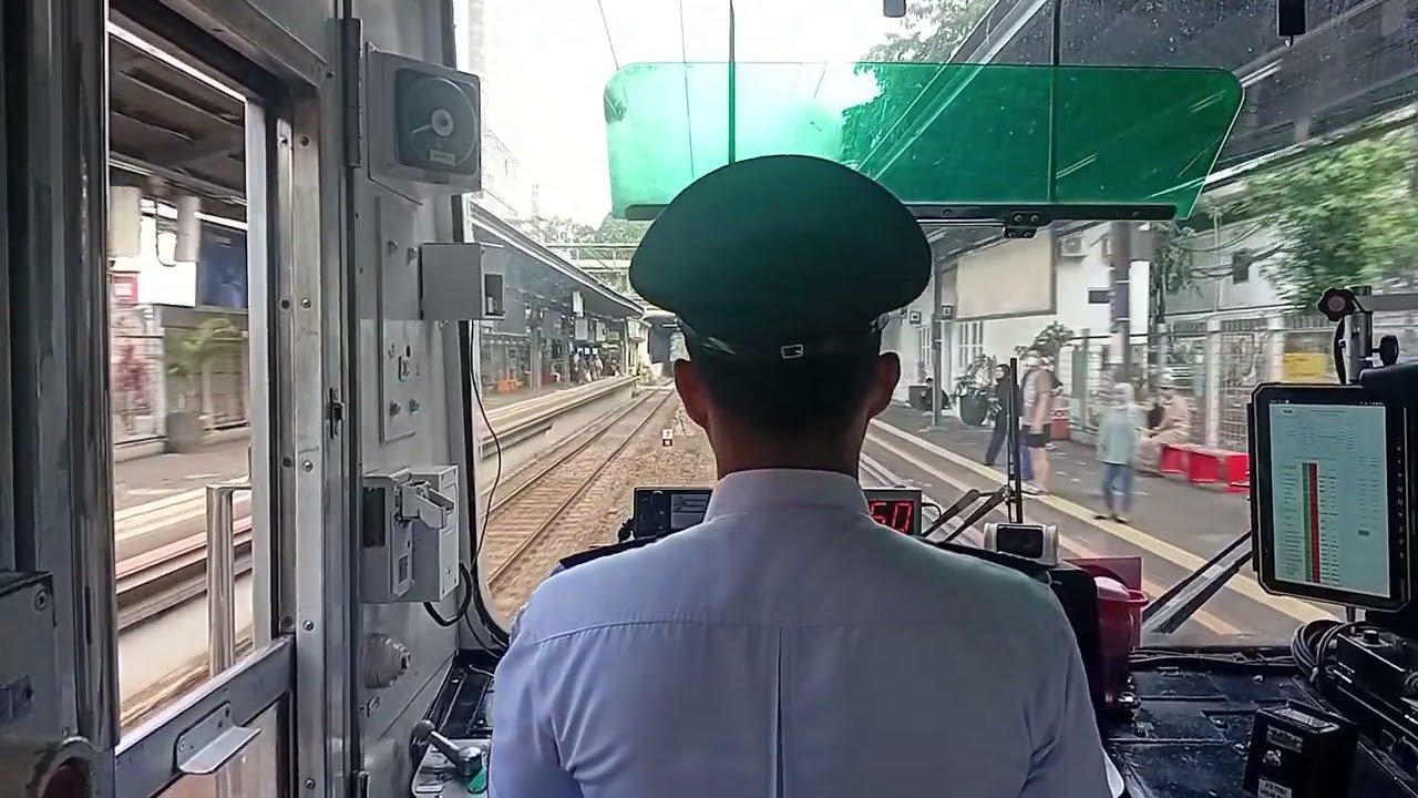 Cabride TM7022 Sebagai KA1522 Tujuan Nambo, Manggarai - Pasar Minggu Baru