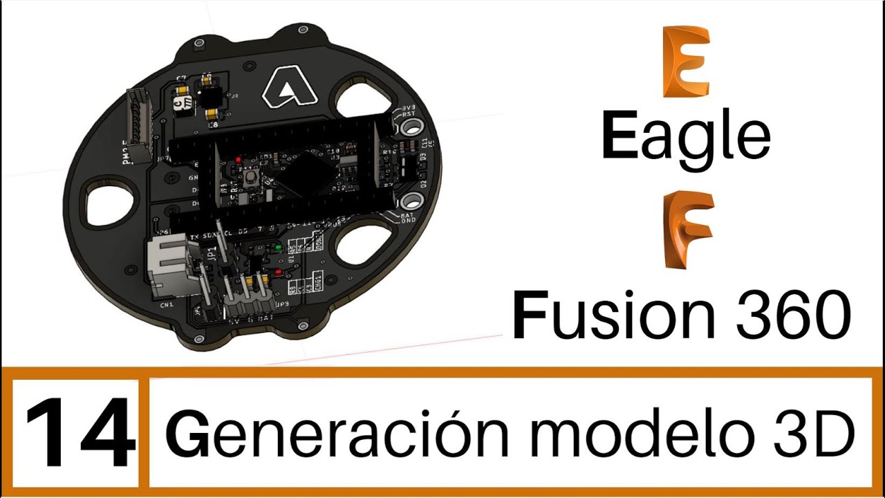 Eagle y Fusion 360 14. Generación de Modelo 3D