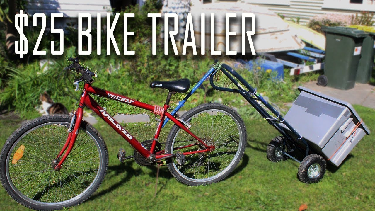 How to build a bike trailer using a $25 hand trolley