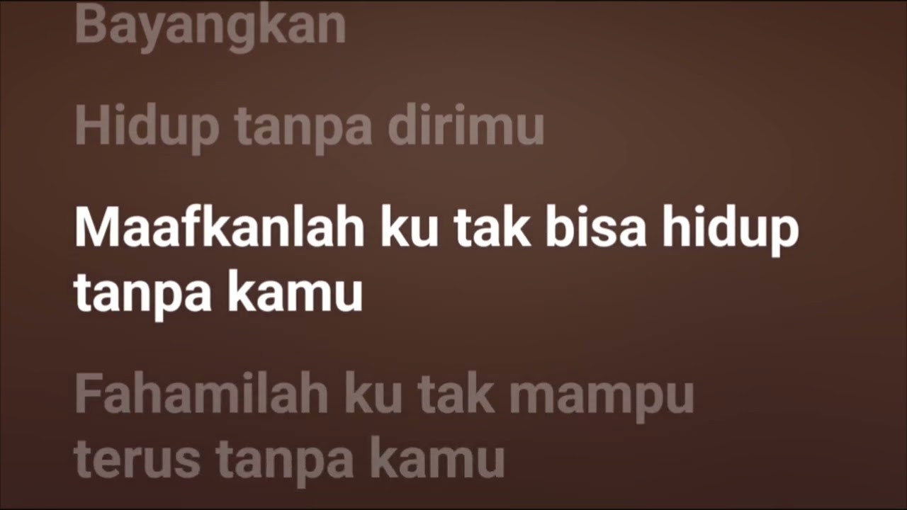 Faizal tahir - hanyut ( karoake live ver.)