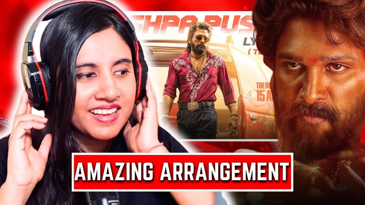 PUSHPA PUSHPA (Telugu Lyrical) Reaction | Pushpa 2 The Rule | Allu Arjun | Sukumar | Ashmita Reacts