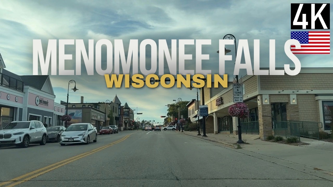 Road Tour &ndash; Driving POV in Menomonee Falls, Wisconsin - Northwest Milwaukee WI