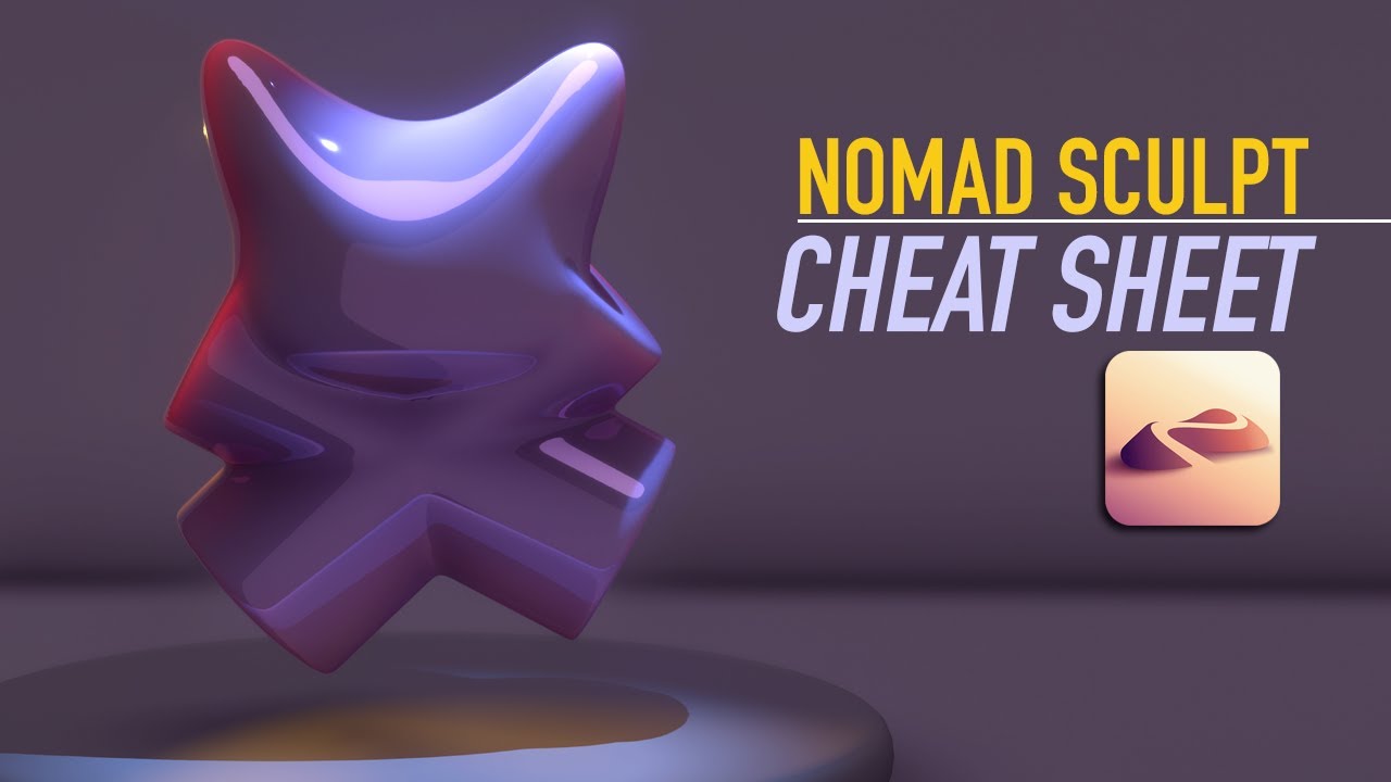 Шпаргалка по Nomad Sculpt: закруглённые края, плавный цвет и лёгкое освещение
