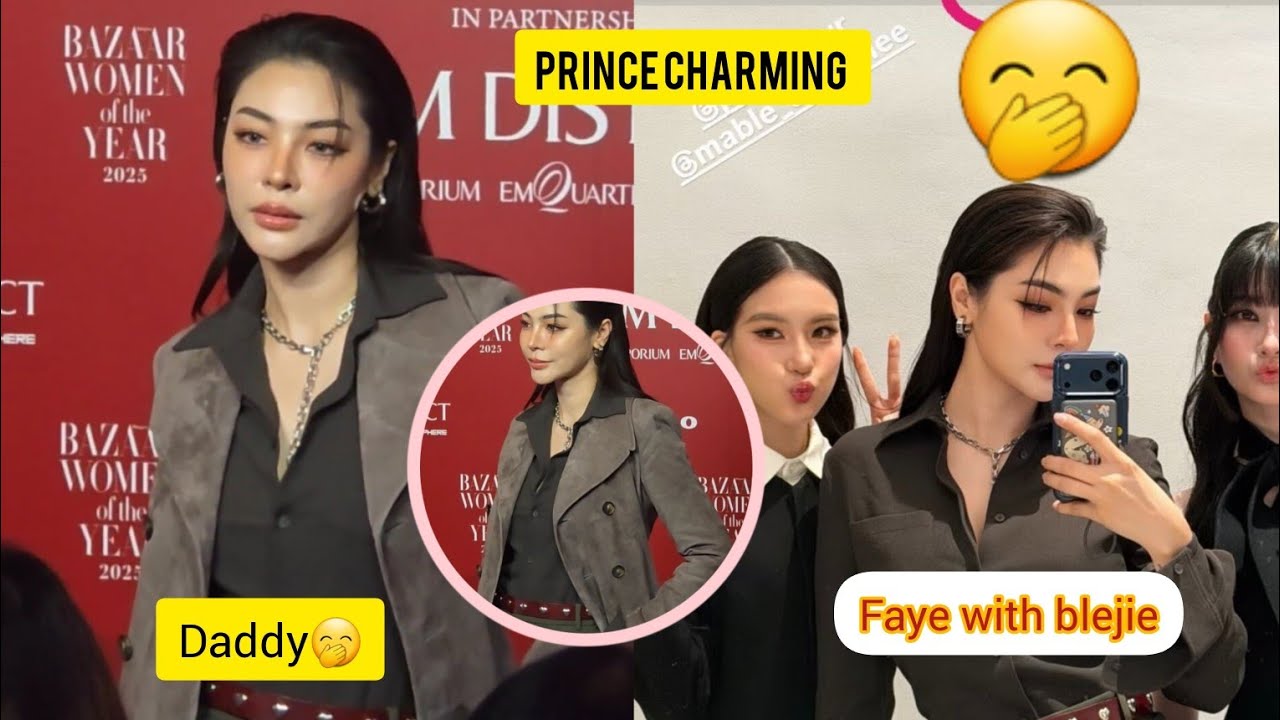 FAYE WITH BLEJIE ( ClaireBell) AT BAZAAR WOMEN OF THE YEAR 2025❤️