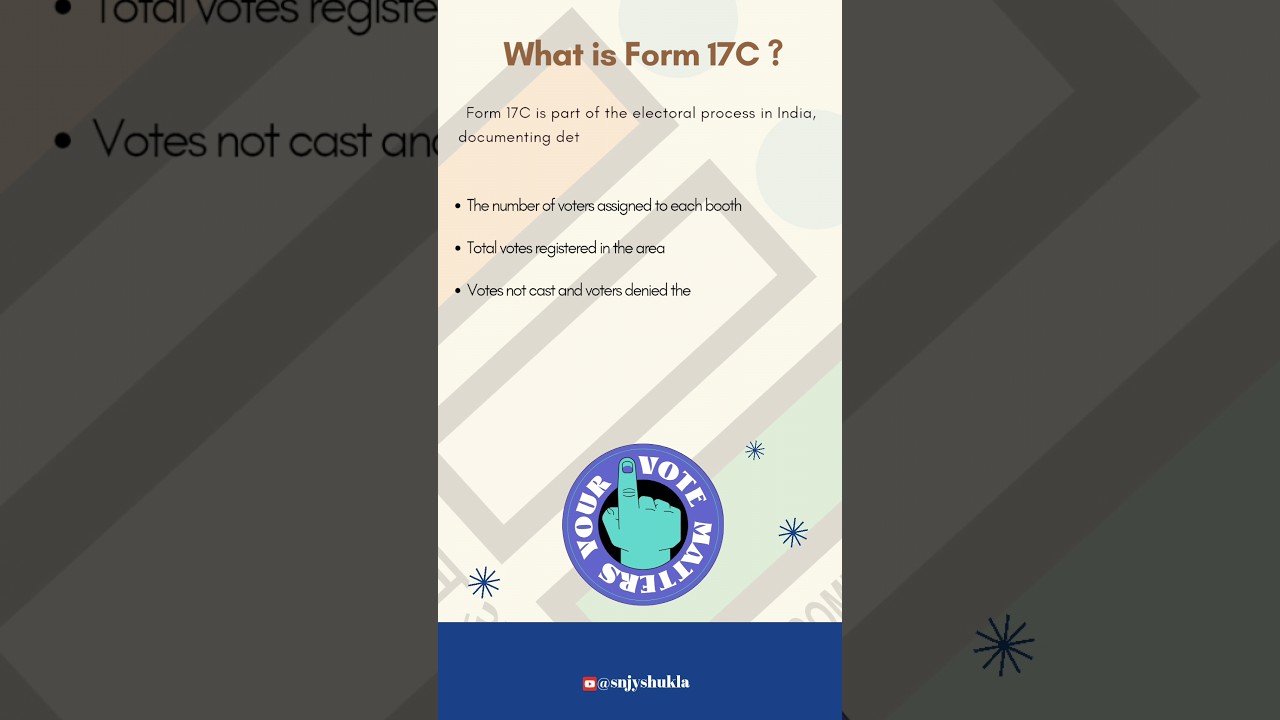 What is Form 17C ? Why is it important ? #election #election2024 #educationalpurposesonly #form17C