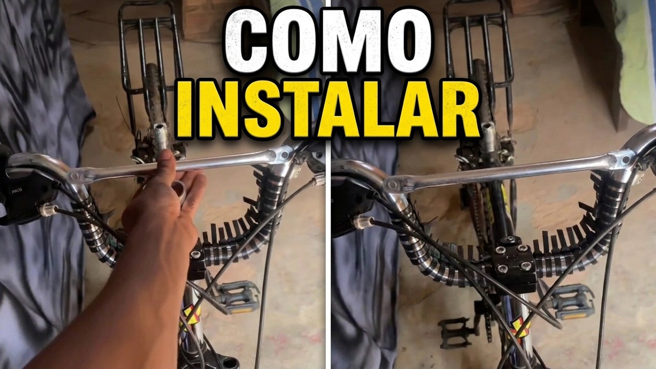 COMO ABRIR O GUIDÃO DE MOTO E BIKE PARA INSTALAR BARRINHA DE REFORÇO.