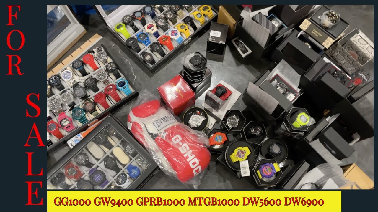 G-Shock FOR SALE Video Collection has to Go! GG1000 GW9400 GPRB1000 MTGB1000 DW5600 DW6900 & MORE