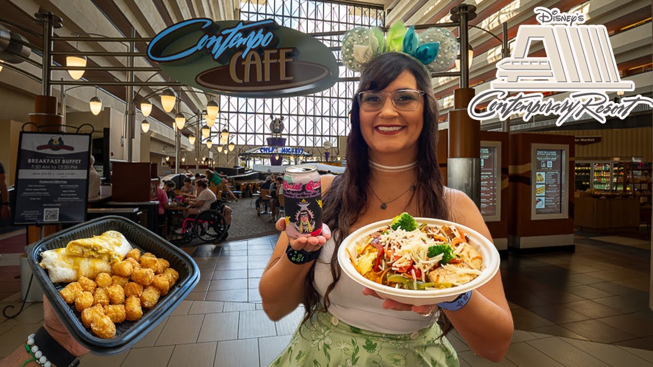 Contempo Cafe BREAKFAST 🌯 Disney World Contemporary food review