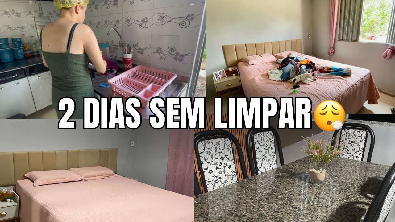 Fiquei 2 dias sem limpar a casa 😮‍💨 | Faxina pesada e detalhada