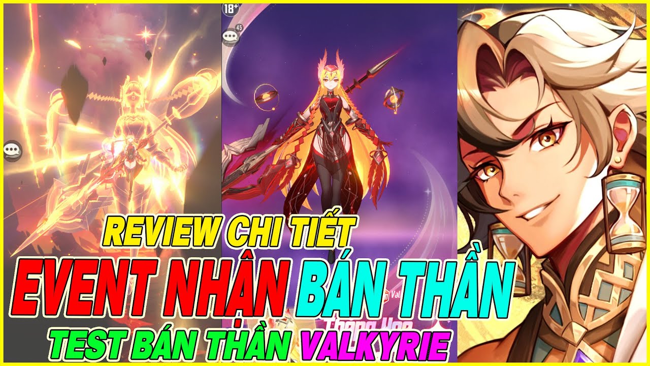 Shinkai Impact Khởi Nguyên chi tiết event lấy bán thần & test sức mạnh bán thần VALKYRIE