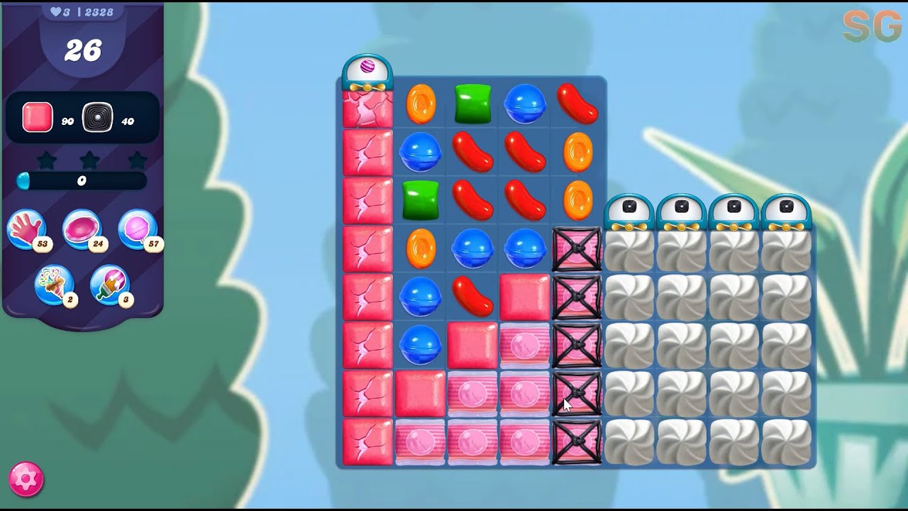 Candy Crush Saga Level 2328 (No Boosters)