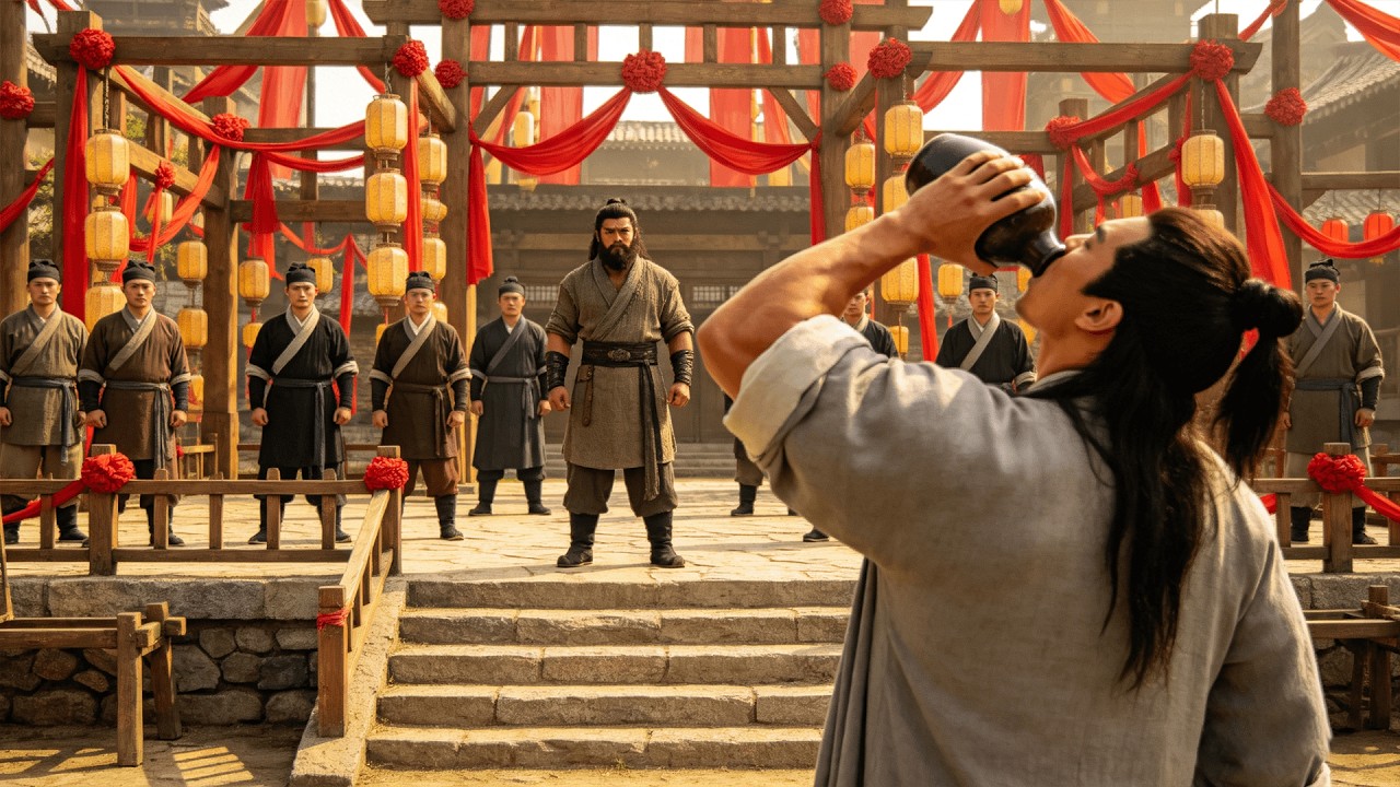 囂張大力士自以為天下無敵，怎料卻被功夫小子一招打趴！ #功夫 #kungfu