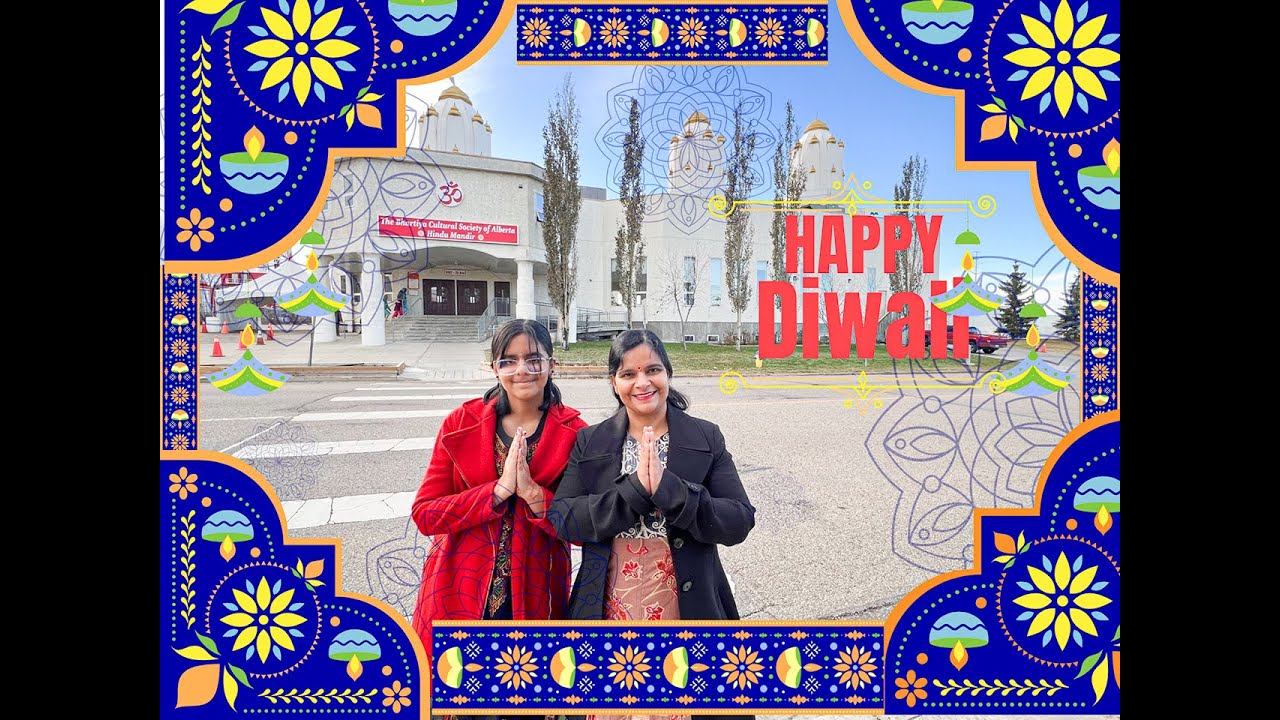 A Hindu Family Celebrating Diwali in Edmonton Alberta #diwali #happydiwali