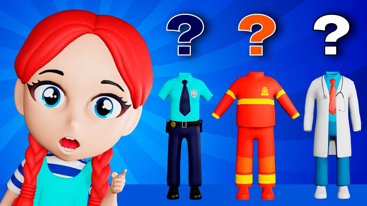 Where Is My Police Officer Uniform Song? | Kids Songs and Nursery Rhymes | Lights Kids 3D