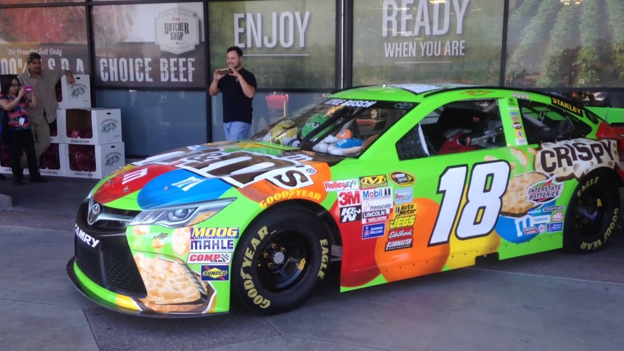 NASCAR Race Car Startup At Frys Food Store