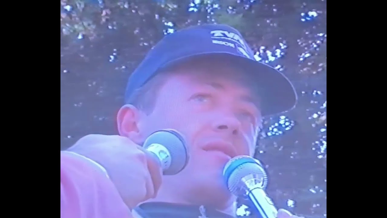 Belgisch kampioenschap wielrennen 1993 Halanzy winnaar Alain Van Den Bossche 