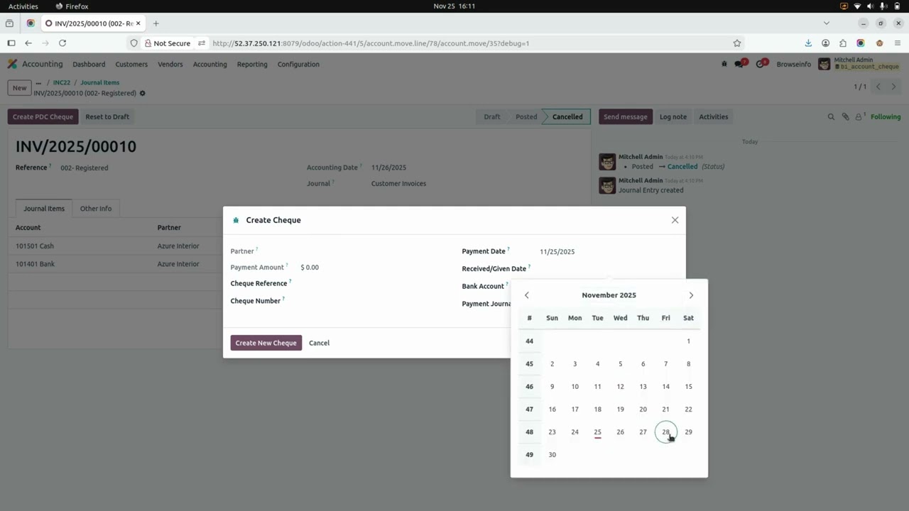 Как управлять жизненным циклом чеков/чековых операций в Odoo | Управление жизненным циклом чеков/...