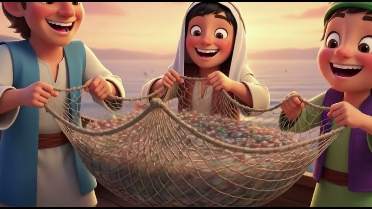 Pesca Maravilhosa - Música Infantil Gospel (Obediência e Milagre de Jesus)