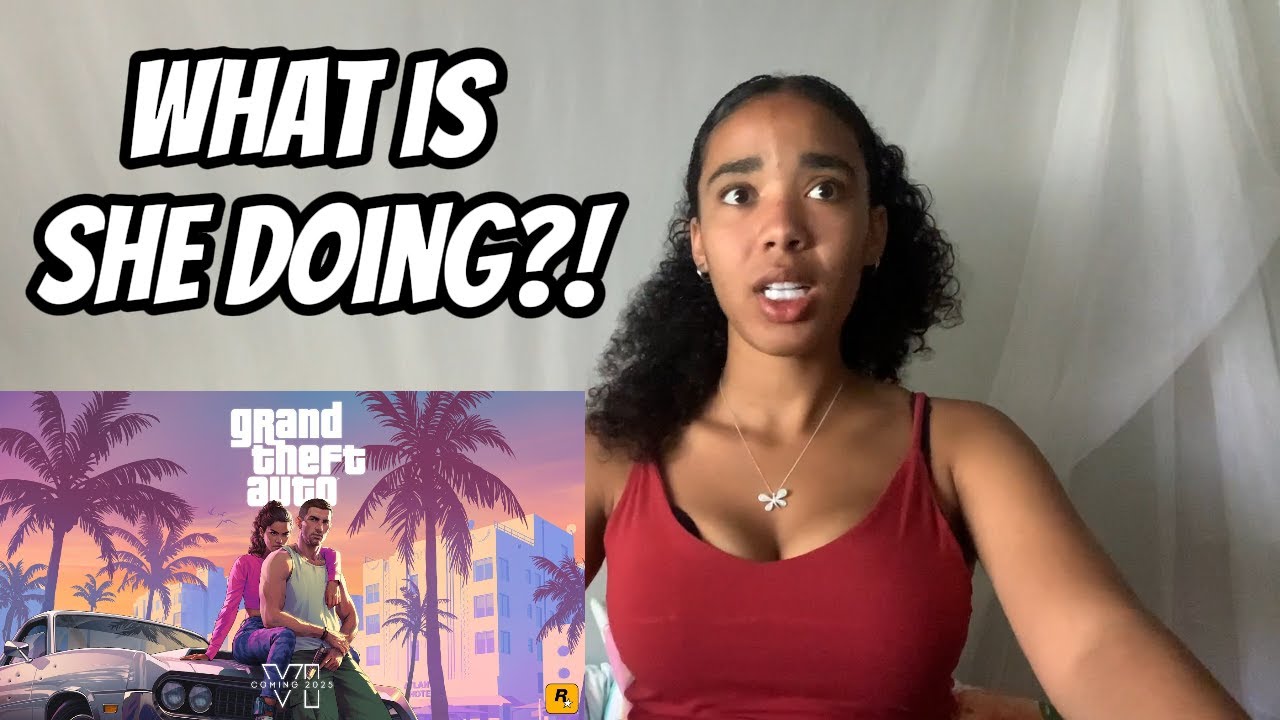 Non Gamer Girl FIRST TIME REACTION  to GTA 6 Trailer!