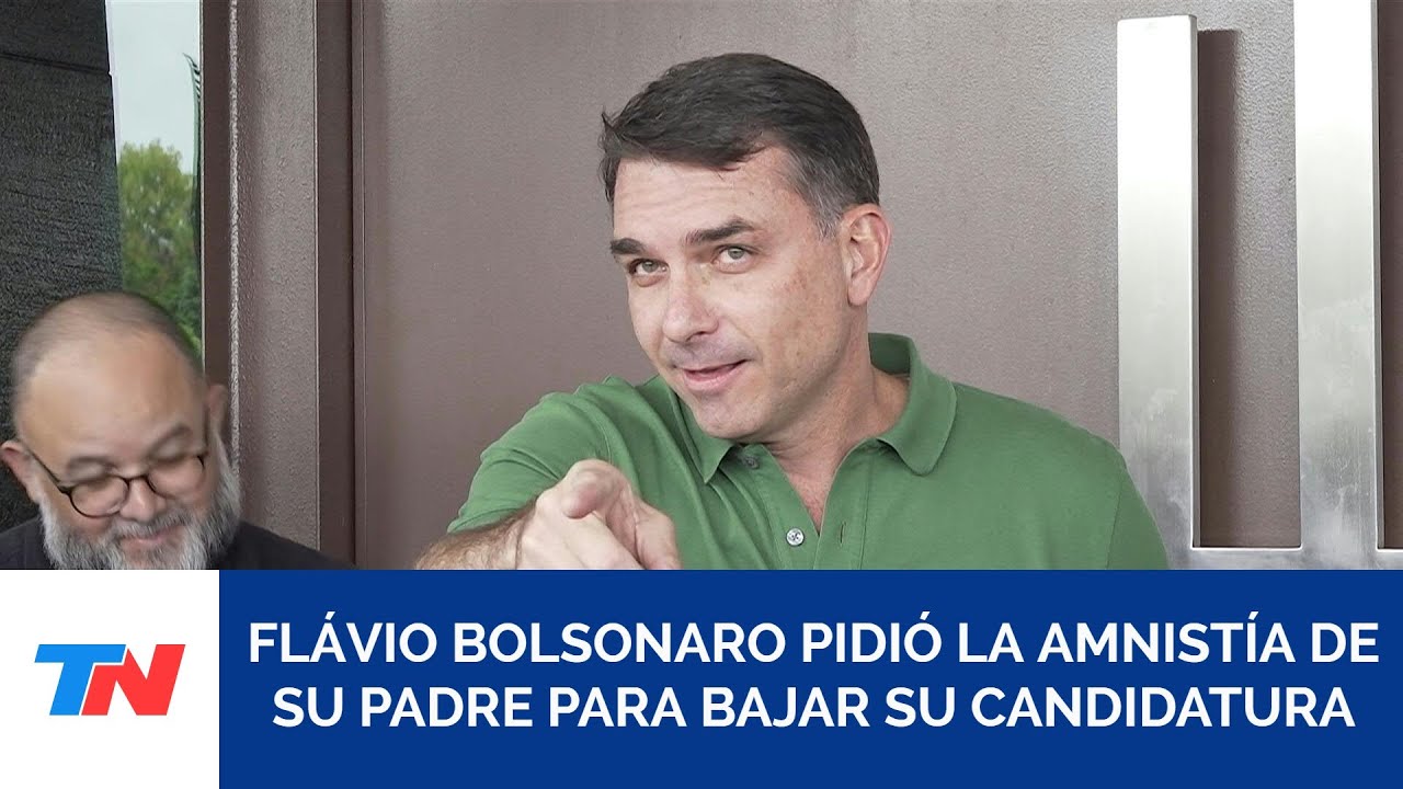 El hijo de Bolsonaro asegur&oacute; retirar&iacute;a su precandidatura a presidente si su padre recibe la amnist&iacute;a