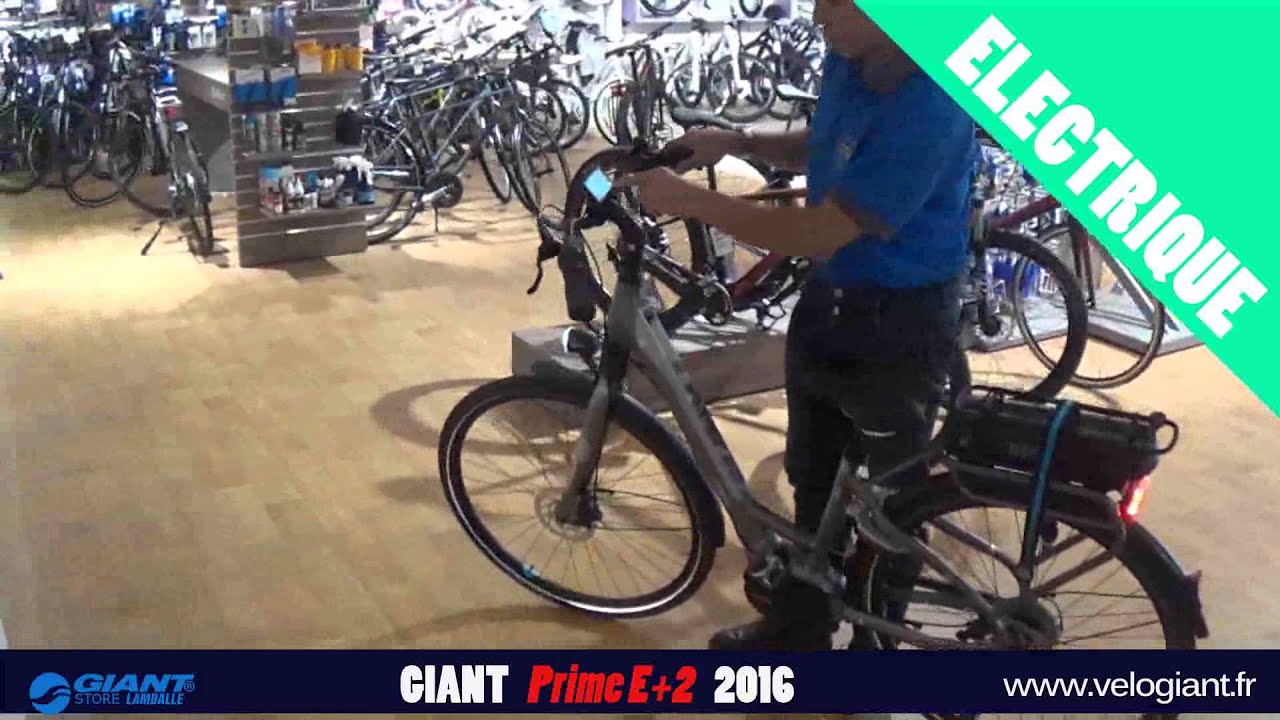 GIANT Prime E+2 - Le vélo électrique par VELOGIANT.FR