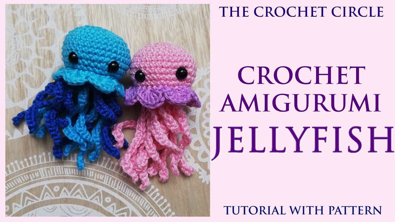 Crochet JELLYFISH amigurumi tutorial with pattern | amigurumi jellyfish