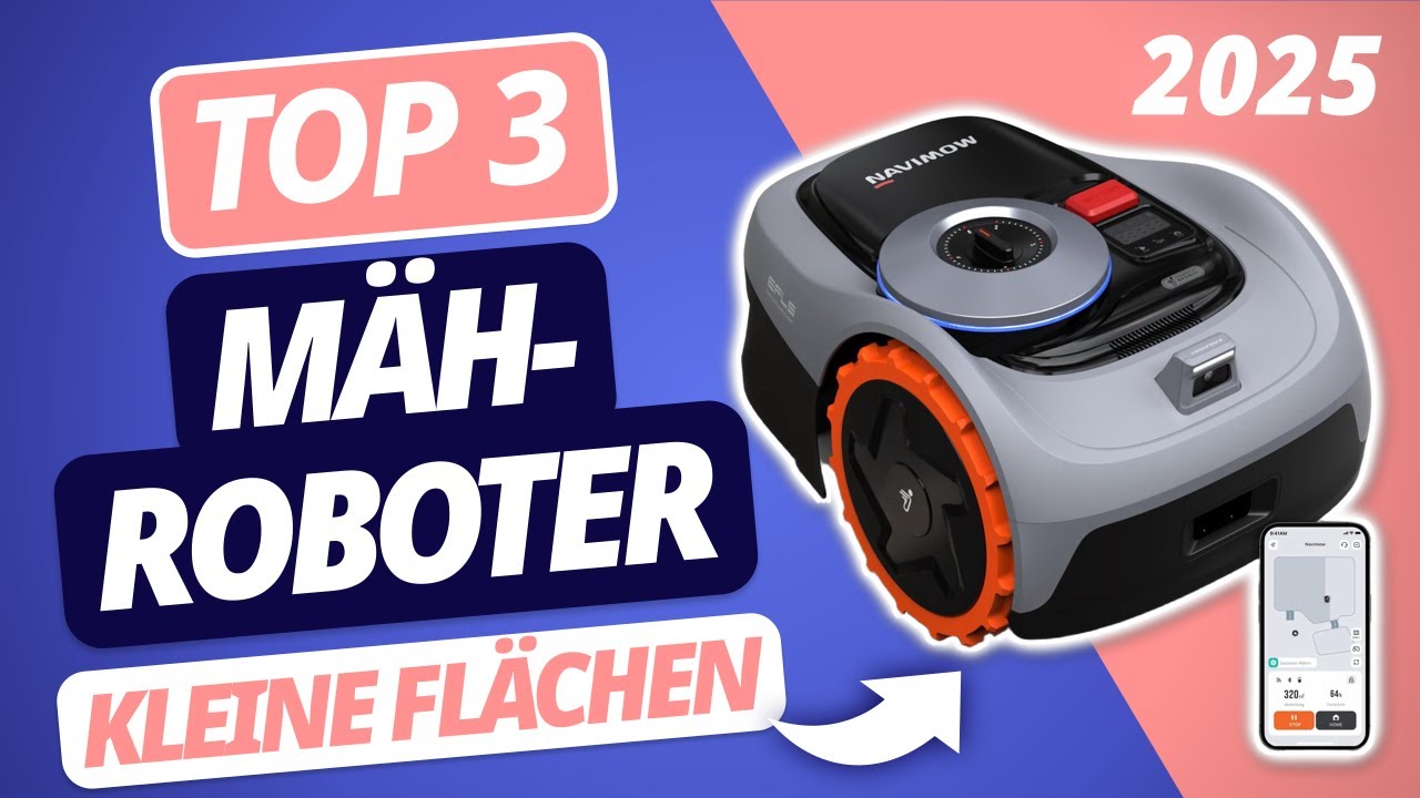 Der beste MÄHROBOTER für kleine Rasenflächen 2025 | TOP 3 Mähroboter im Vergleich