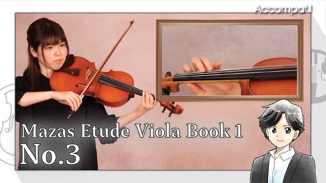 No.3 | J.F.Mazas | Mazas Etude (Viola) Book 1【Practice Version】
