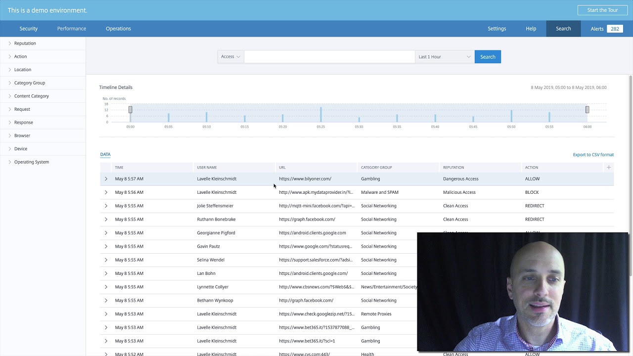 Getting started with Citrix Analytics: Step 2 &ndash; Using search and filter