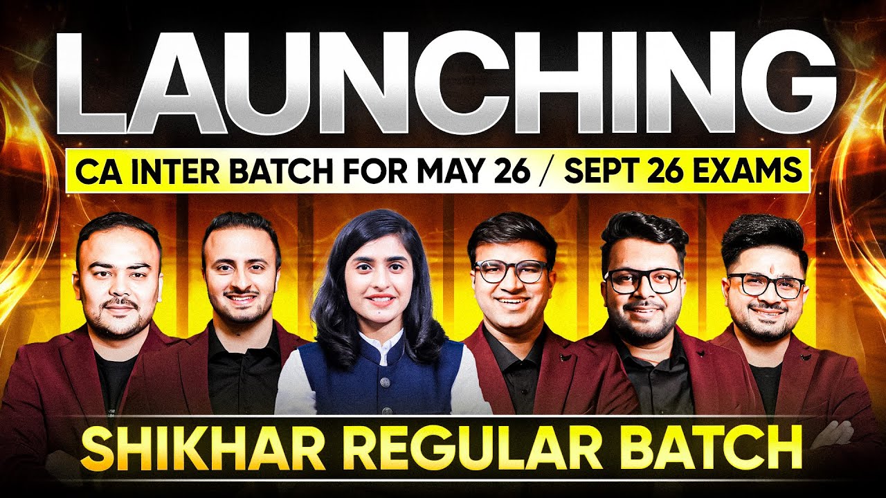 UCA Launches CA Inter Shikhar Regular Batch | For May & Sept 2026 Exams