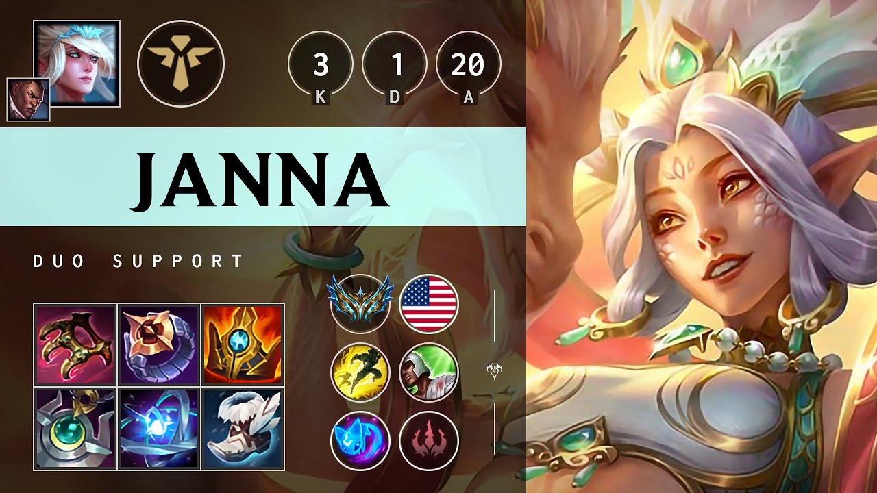 Janna Support vs Senna - NA Challenger Patch 14.24