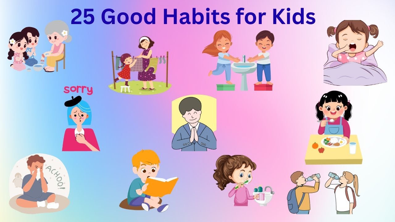25 Good HABITS | Every Kid Should Learn | Fun Learning Video for Children #kidscartoon