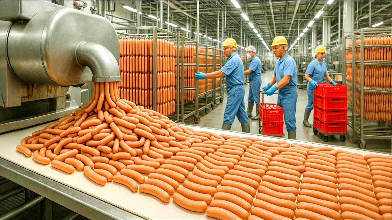 How Millions of Sausages Are Made in a Factory | How It's Made