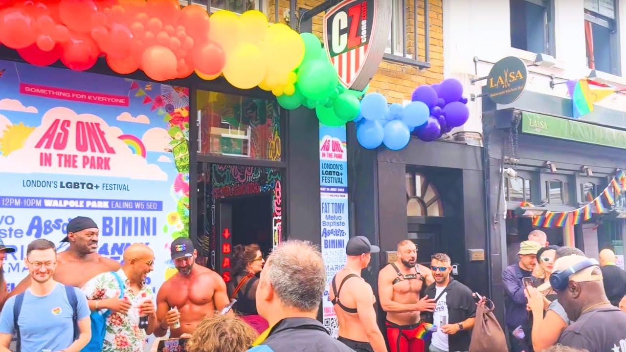 London Gay Pride 2025 Street Party - Soho Pride Street Party Highlights (4K)
