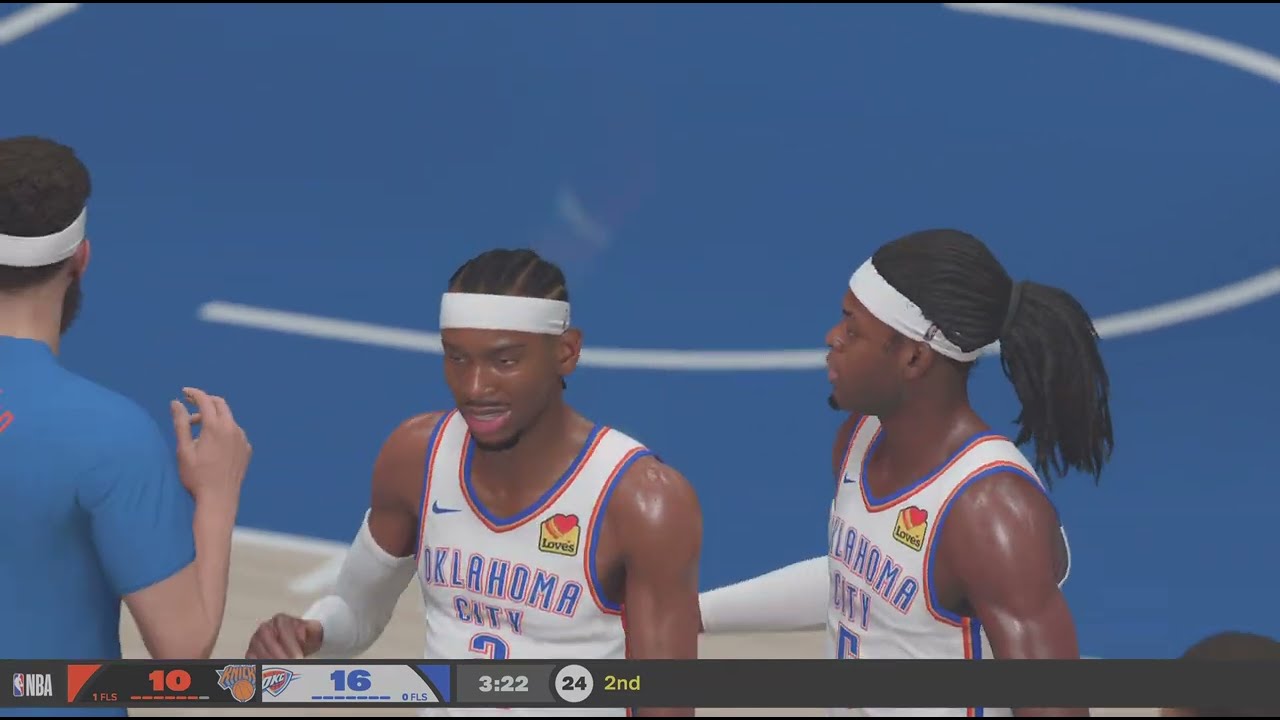 NBA 2K26 Oklahoma City Thunder Vs. New York Knicks