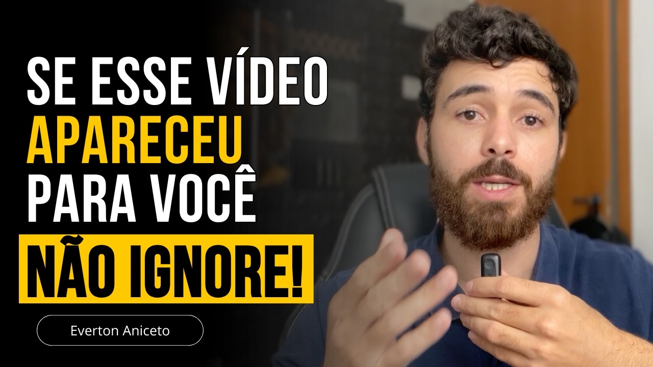 ESTE VÍDEO FOI FEITO PARA VOCÊ NESTE EXATO MOMENTO ALGO NA SUA VIDA PODE MUDAR HOJE!