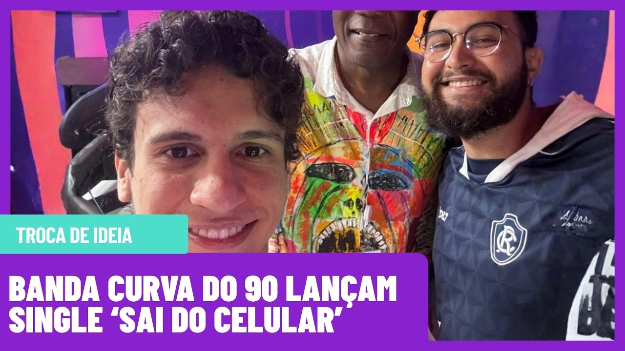 Banda Curva do 90 lança single 'Sai do celular'