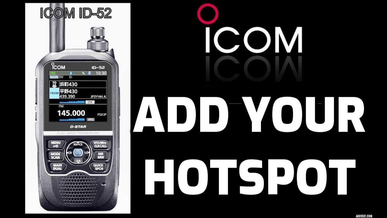 ICOM ID-52D Add Jumbo Hotspot (Pi-star)
