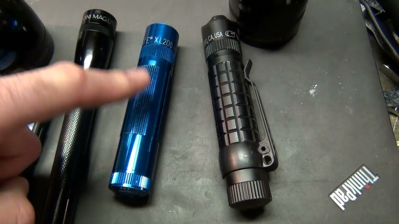 Фонарики Maglite с лампами накаливания и светодиодными лампами