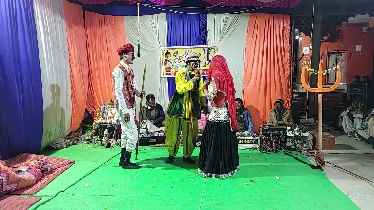 🔴 Live veer tejaji katha me shandar prastuti gurjarbardiya me kaleshvar mata mandir ....9826361563