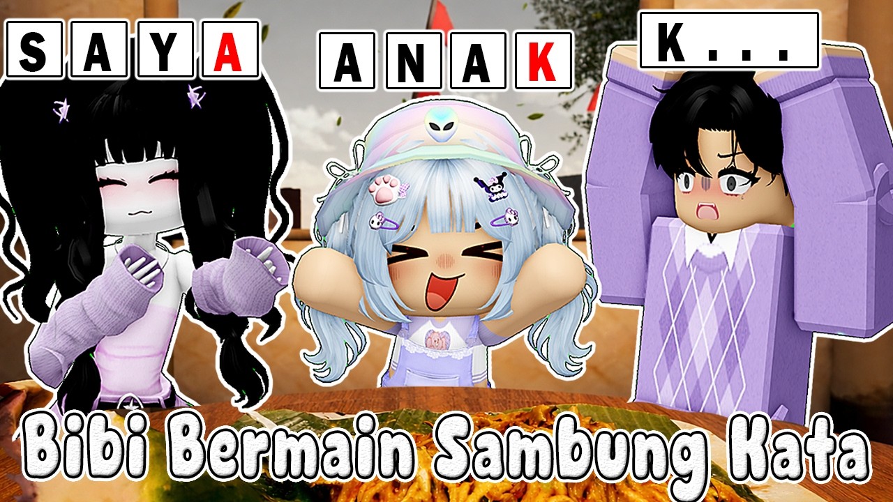 BIBI BERMAIN SAMBUNG KATA YANG SERU SEKALI - BIMALA RAMADHAN || BROOKHAVEN🏡ROBLOX INDONESIA