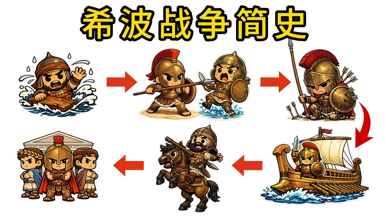 波斯：优势在我！希腊：你过来啊！【希波战争简史】 #希波战争 #古希腊 #波斯帝国 #战争史 #历史解说 #历史故事