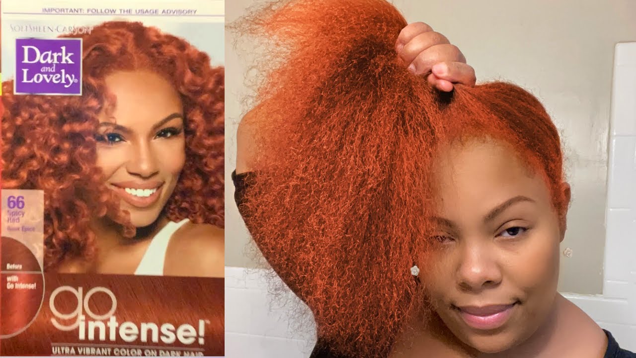 Dying My Hair Spicy Red Using Dark And Lovely - I Need A Makeover💁♥