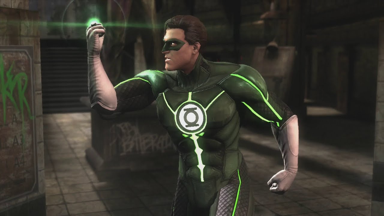 Injustice: Gods Among Us - Green Lantern Moveset HD