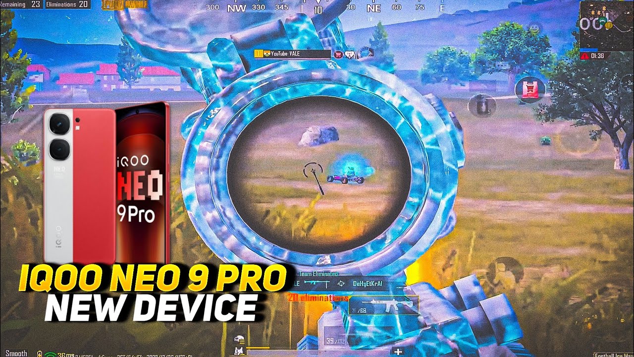 IQOO NEO 9 PRO BGMI TEST | IQOO NEO 9 PRO 5G GAMING TEST | SD 8 GEN 2 PROCESSOR 💀