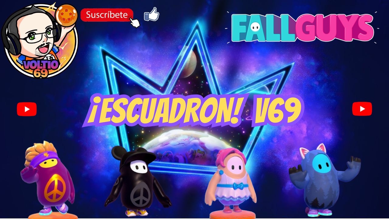 ❤️FALL GUYS❤️¡ESCUADRONES V69! #fallguys #fallguysultimateknockout #gaming #voltio69