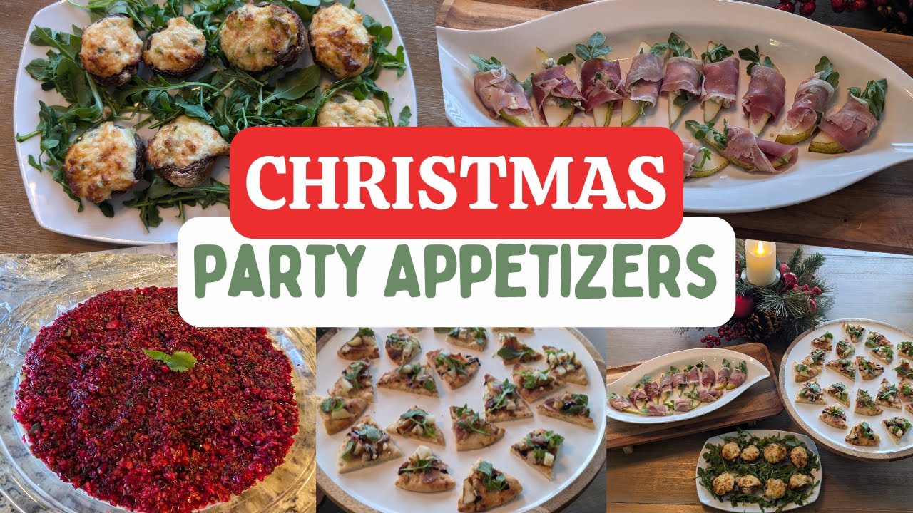 4 SIMPLE CHRISTMAS APPETIZERS! Easy Holiday Party Food You MUST TRY!