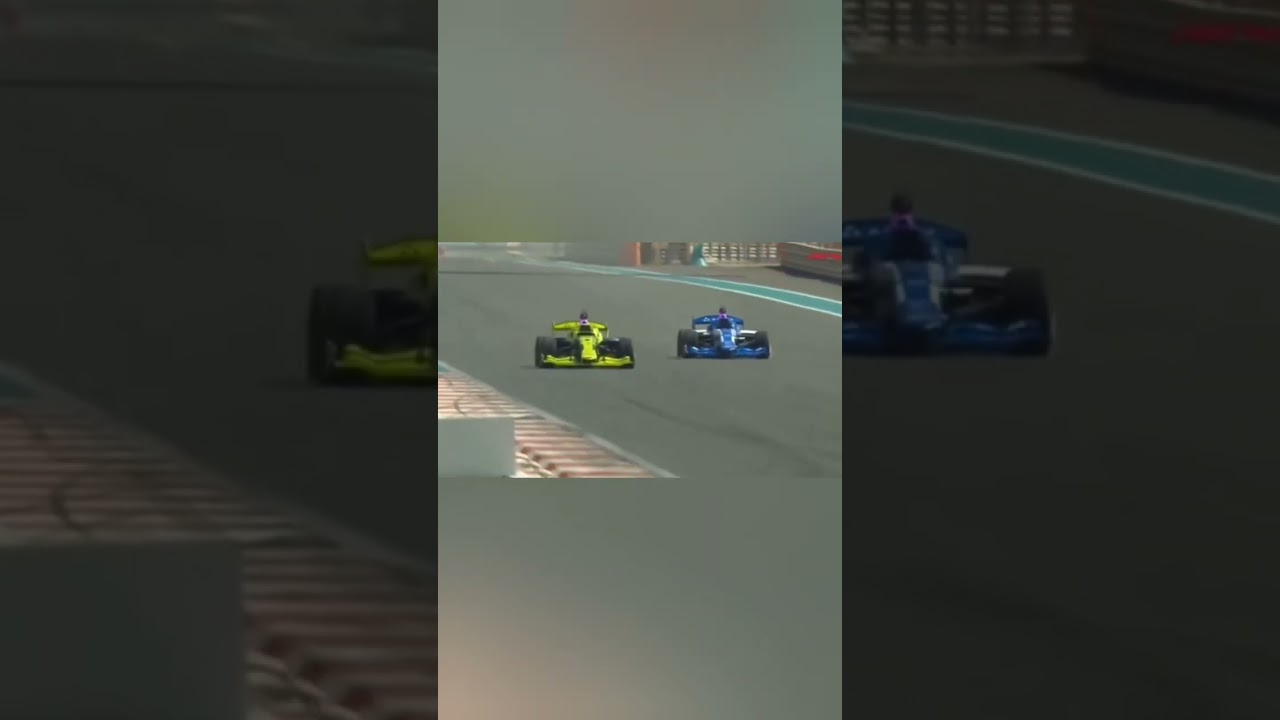 First ever AI crash #racing #f1 #abudhabi #crash #ai #abudhabigp #technology #robot