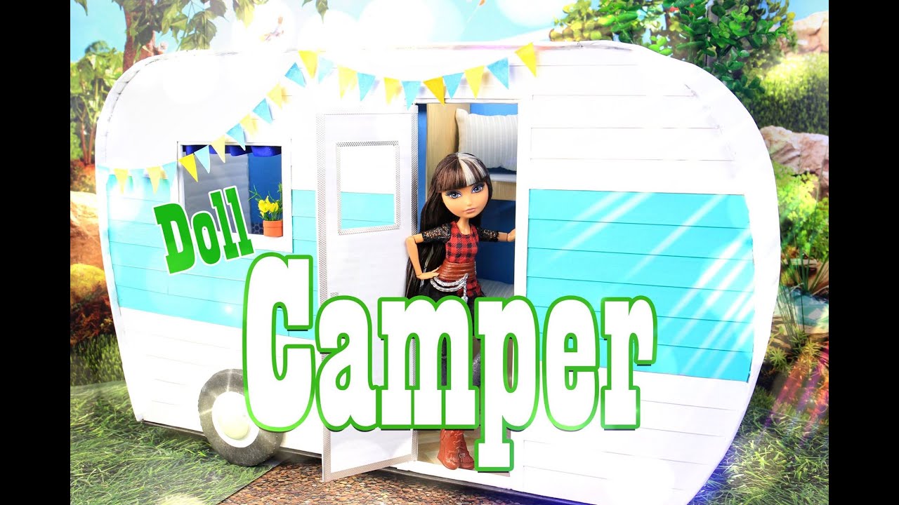 DIY - How to Make: Doll Camper - EXTREME - Handmade - Crafts