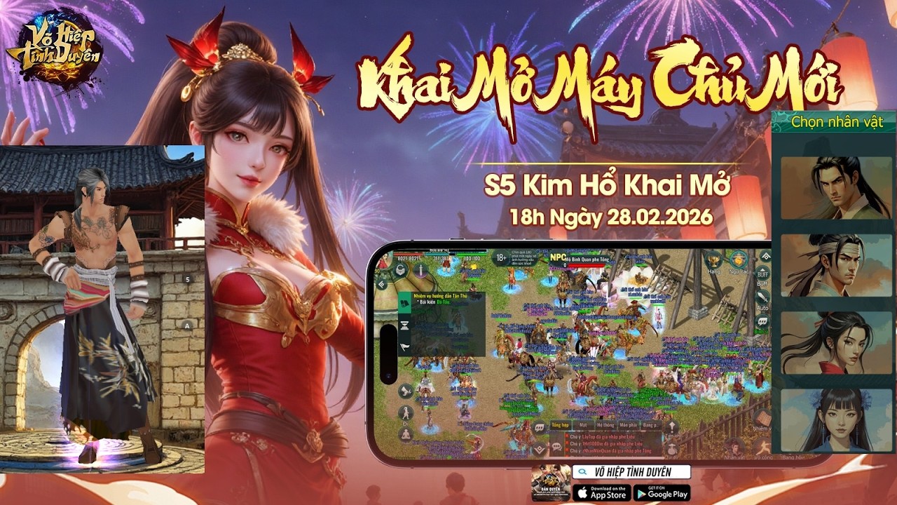 [LIVE JX2 Mobile) ĐUA TOP cực mạnh phái ít người chơi nhưng mạnh nhất SEVER mới Kim Hổ - Võ Hiệp TD
